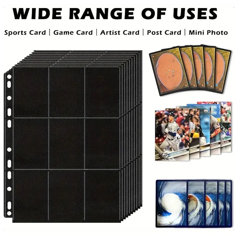 10 sztuk czarnych 9-kieszeniow – Trading Card Binder recenzja i cena
